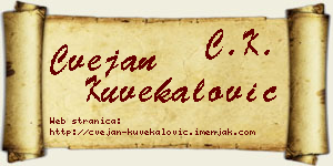 Cvejan Kuvekalović vizit kartica